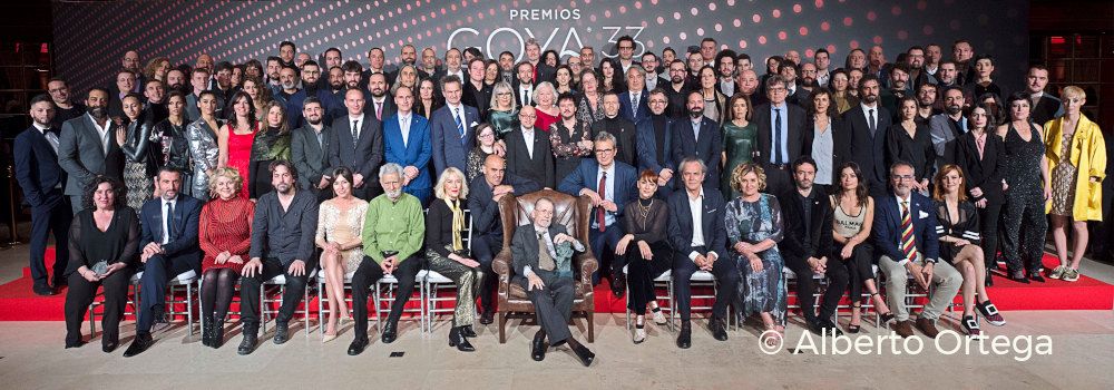Foto de familia – Nominados Goya 2019 © Alberto Ortega